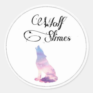 Slime logo classic round sticker