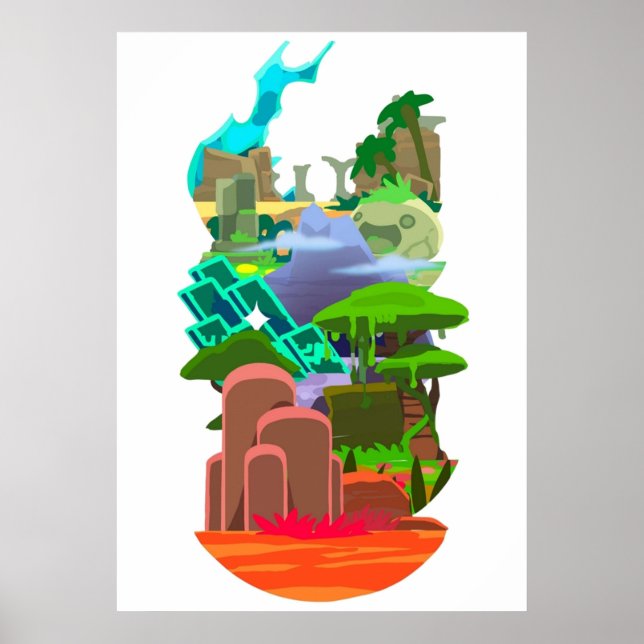 slime rancher areas  poster (Front)