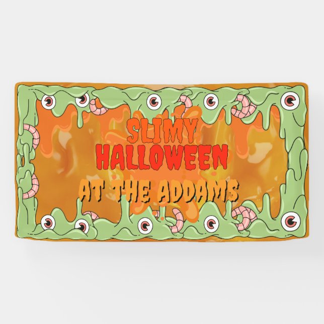 Slimy Halloween Banner (Horizontal)