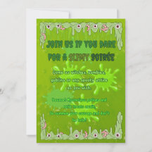 Slimy Halloween Invitation Card