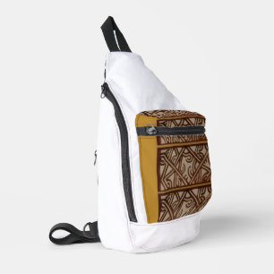 Sling Bag with Unique Gold Design