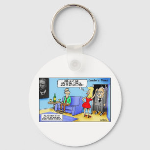Slip Into A Teddy..Roosevelt Funny Gifts Mugs Etc Key Ring