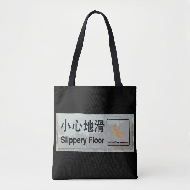 Slippery Floor Tote Bag (Front)