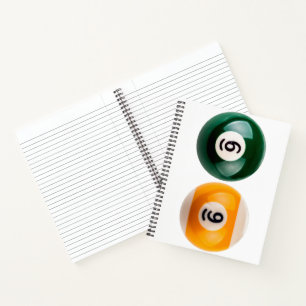 SlipperyJoe 69 hard pool table two billiard balls  Notebook