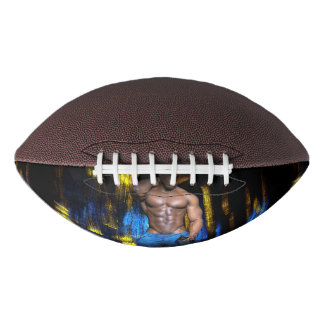 SlipperyJoe black muscular man sexy shirtless conf Football