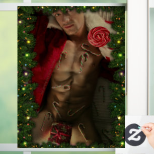 SlipperyJoe candy canes male chest lollipop colorf