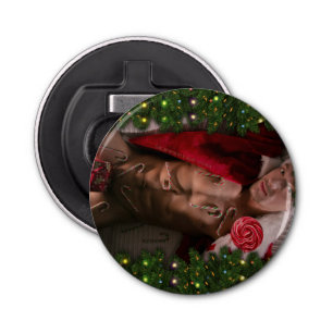 SlipperyJoe candy canes male chest lollipop colorf Bottle Opener