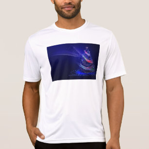 SlipperyJoe Christmas tree digital translucent red T-Shirt