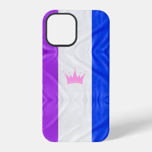 SlipperyJoe drag pride flag purple white blue crow iPhone 12 Pro Case