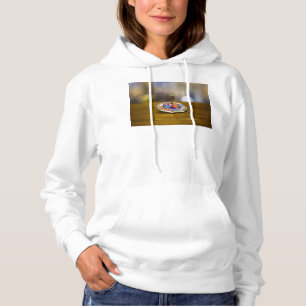 SlipperyJoe Hanukkah dreidel gift octagonal base b Hoodie