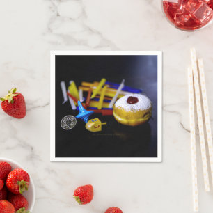 SlipperyJoe Hanukkah symbolic still life holiday e Napkin