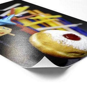 SlipperyJoe Hanukkah symbolic still life holiday e Photo Print