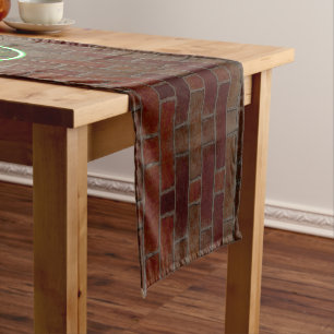 SlipperyJoe illuminated gay neon sign bright vivid Short Table Runner