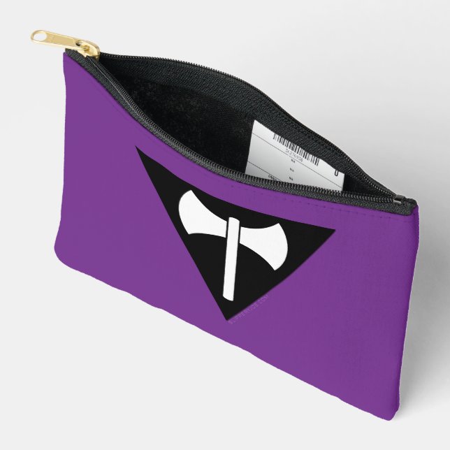 SlipperyJoe lesbian pride flag powerful gay femini Accessory Pouch (Open)