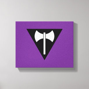 SlipperyJoe lesbian pride flag powerful gay femini Canvas Print