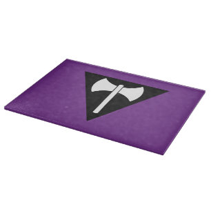 SlipperyJoe lesbian pride flag powerful gay femini Cutting Board