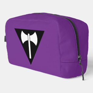 SlipperyJoe lesbian pride flag powerful gay femini Dopp Kit