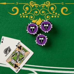 SlipperyJoe lesbian pride flag powerful gay femini Poker Chips