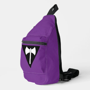 SlipperyJoe lesbian pride flag powerful gay femini Sling Bag