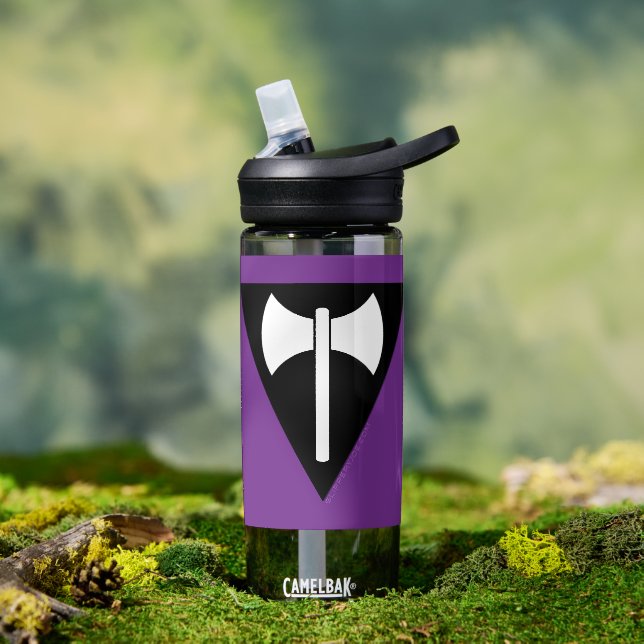 SlipperyJoe lesbian pride flag powerful gay femini Water Bottle (Outdoor)