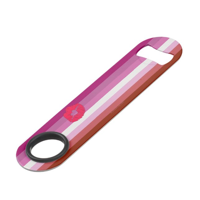 SlipperyJoe lipstick lesbian pride flag feminine c (Front Angled)