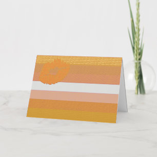 SlipperyJoe lipstick lesbian pride flag feminine c Foil Holiday Card