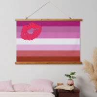 SlipperyJoe lipstick lesbian pride flag feminine c