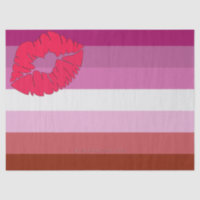 SlipperyJoe lipstick lesbian pride flag feminine c