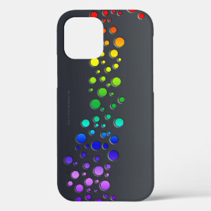 SlipperyJoe love bubbles red orange yellow green c iPhone 12 Pro Case