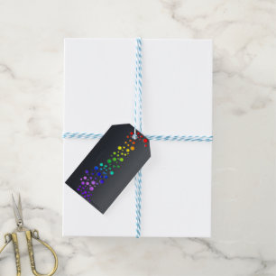 SlipperyJoe love bubbles red orange yellow green c Gift Tags