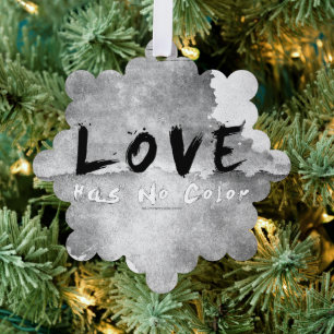 SlipperyJoe love has no colour race skin-tone boun Tree Decoration Card