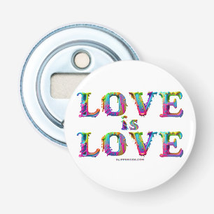SlipperyJoe love is love dripping melting dynamic  Bottle Opener
