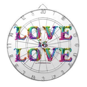 SlipperyJoe love is love dripping melting dynamic  Dartboard