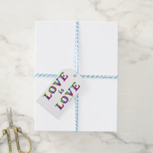 SlipperyJoe love is love dripping melting dynamic  Gift Tags