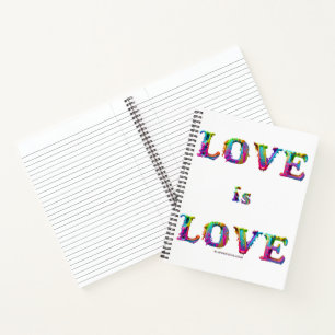 SlipperyJoe love is love dripping melting dynamic  Notebook