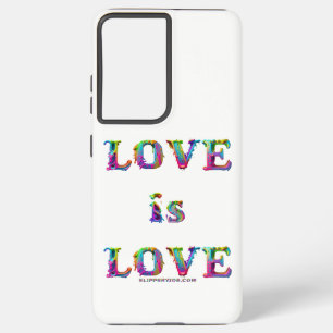 SlipperyJoe love is love dripping melting dynamic  Samsung Galaxy Case