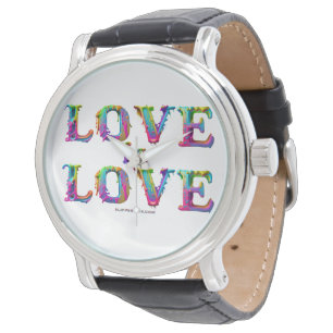 SlipperyJoe love is love dripping melting dynamic Watch