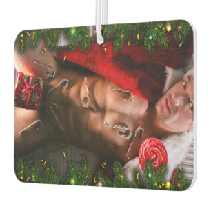 SlipperyJoe male chest six pack stomach bare torso Car Air Freshener