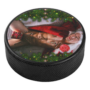 SlipperyJoe male chest six pack stomach bare torso Hockey Puck