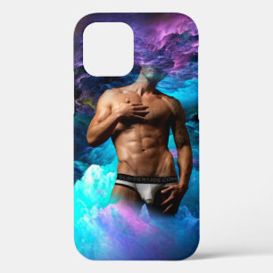 SlipperyJoe muscular man underwear bulge vibrant h iPhone 12 Pro Case