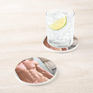 SlipperyJoe shirtless muscular man sixpack abs fit Coaster