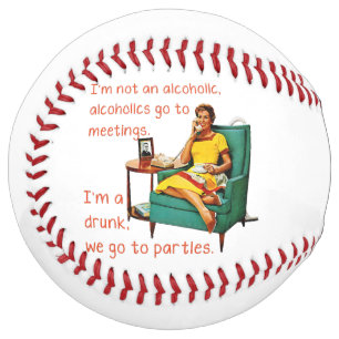 SlipperyJoe socialising drinking party vintage wom Softball