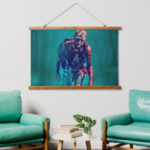 SlipperyJoe terrifying zombie figure isolated omin Hanging Tapestry