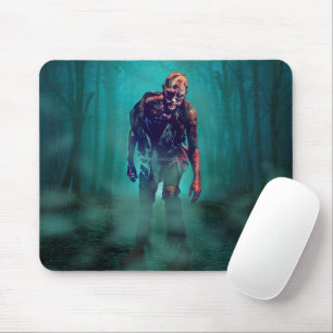 SlipperyJoe terrifying zombie figure isolated omin Mouse Pad