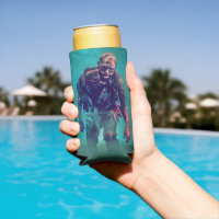SlipperyJoe terrifying zombie figure isolated omin