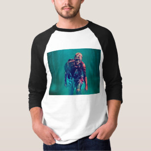 SlipperyJoe terrifying zombie figure isolated omin T-Shirt