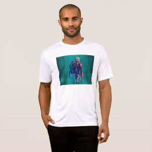 SlipperyJoe terrifying zombie figure isolated omin T-Shirt