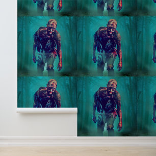 SlipperyJoe terrifying zombie figure isolated omin Wallpaper