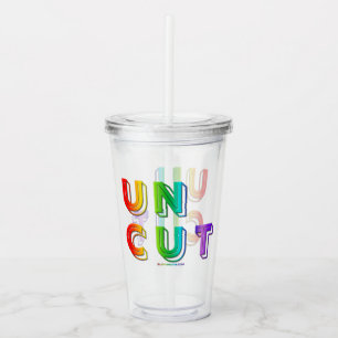 SlipperyJoe uncut vibrant lively neon rainbow ener Acrylic Tumbler