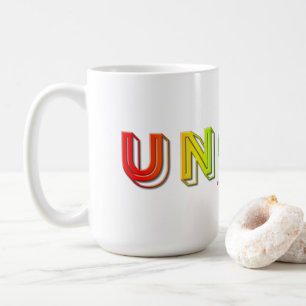SlipperyJoe uncut vibrant lively neon rainbow ener Coffee Mug